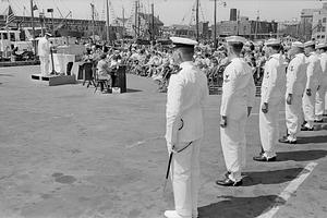 Memorial Day ceremony, Pier 3, New Bedford