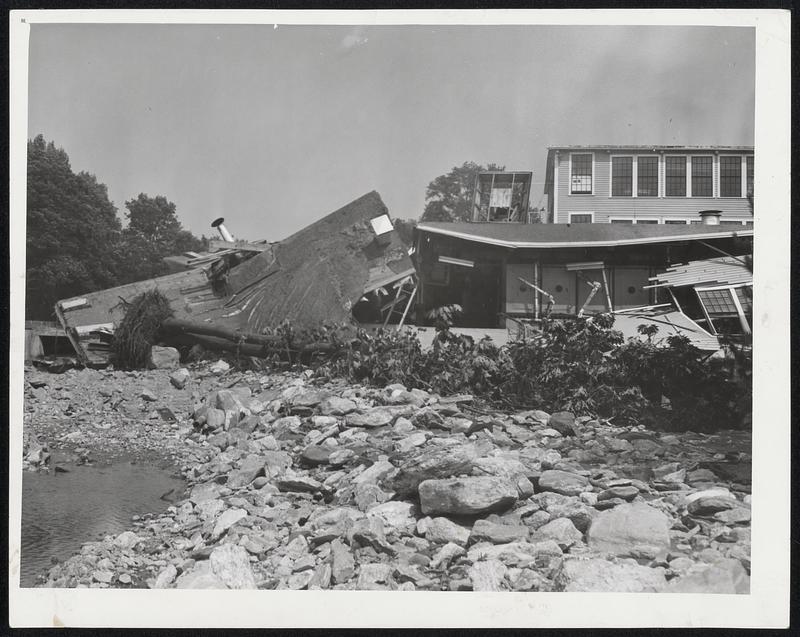 The Roof Fell InIn Charlton, the wreckage of part of the Charlton Woolen Mills, isolated by