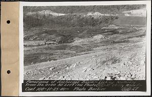 Contract No. 108, Utility Wharves, Quabbin Reservoir, Ware, panorama of anchorage basin, looking northerly from Sta. 0+00, 50 ft. left, Ware, Mass., Nov. 25, 1940