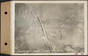 Contract No. 14, East Portion, Wachusett-Coldbrook Tunnel, West Boylston, Holden, Rutland, quartz vein, Shaft 2 west, Sta. 133+60, Holden, Mass., Aug. 9, 1929