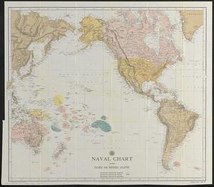 Naval chart of the Pacific and western Atlantic