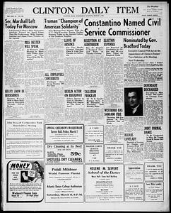 Clinton Daily Item. March 05, 1947 - Digital Commonwealth