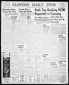 Clinton Daily Item. August 27, 1953 - Digital Commonwealth