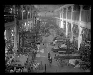 Factory making parts including propellers