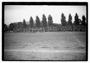 Football game, Fens Stadium, Back Bay Fens