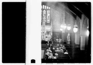 Wedding, daughter of Mrs. Richard Howard taken at Presentation Church Oak Sq. Brighton