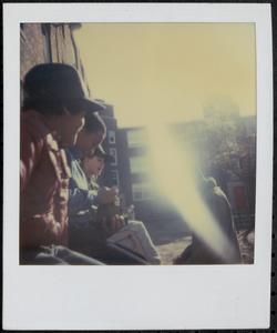 Outside on a sunny day