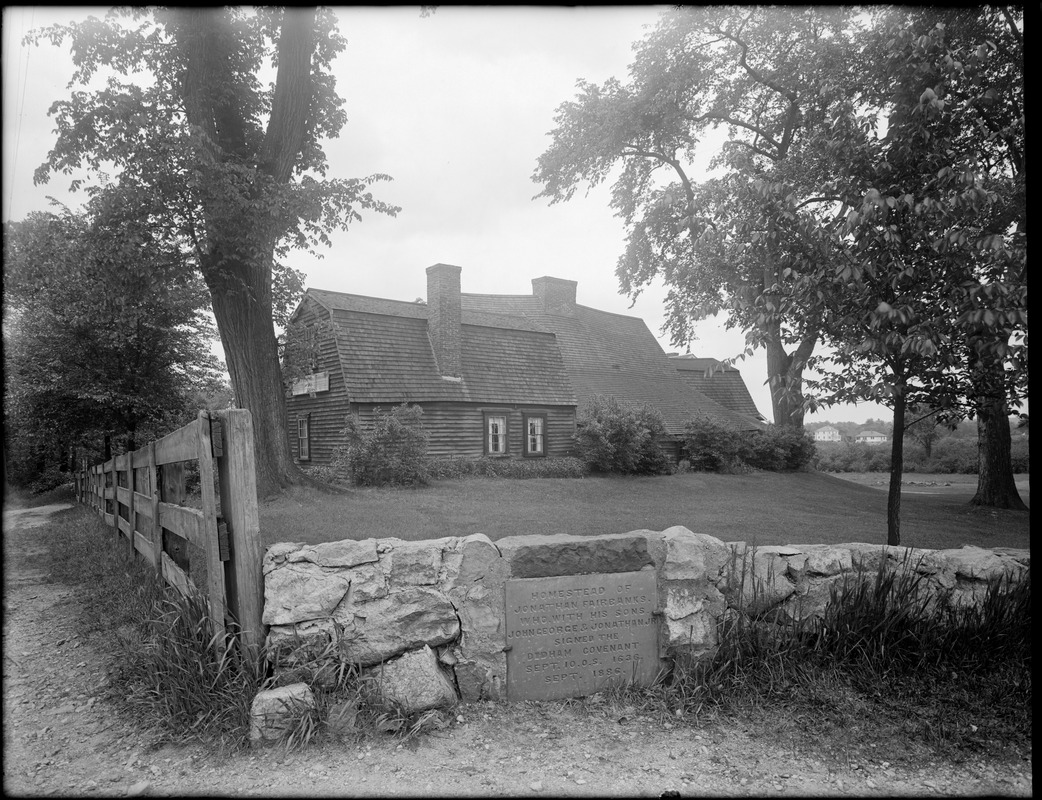 Old Fairbanks House showing tablet in front