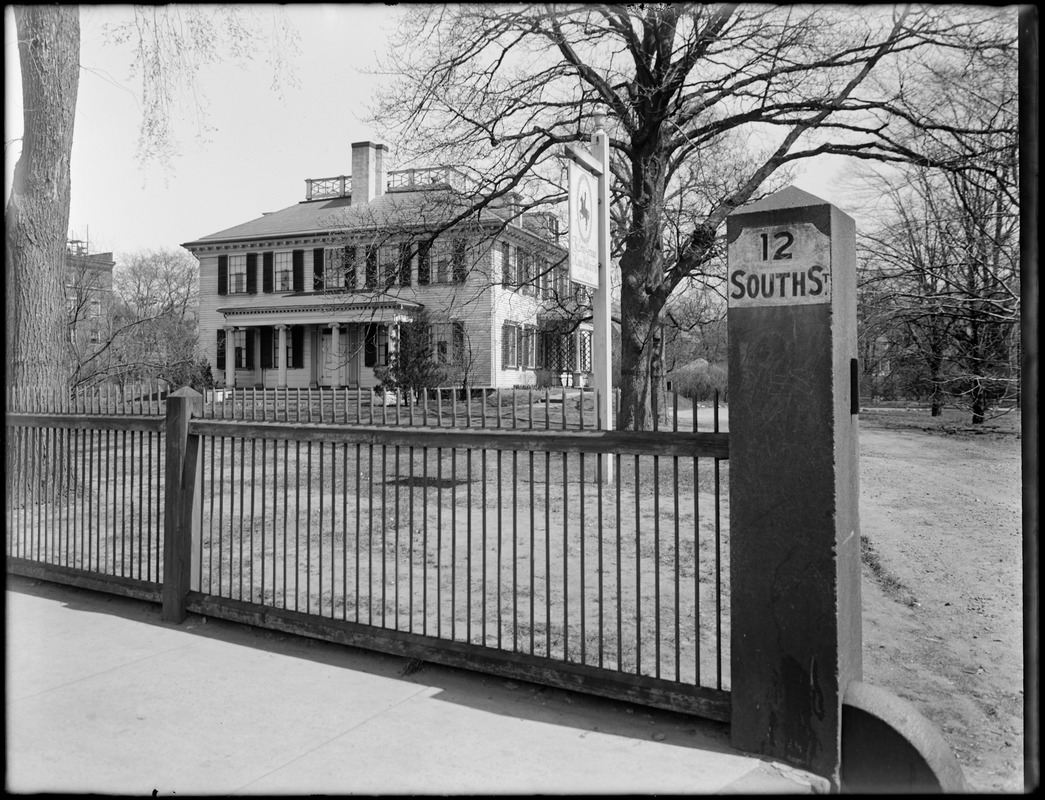 The Loring-Greenough House from the gate, 12 South Street, Jamaica Plain