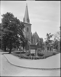 First Baptist Church at Myrtle Street and Centre Street, Jamaica Plain