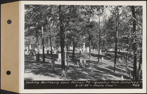 Looking northerly over section 8, Quabbin Park Cemetery, Ware, Mass., Sept. 13, 1939