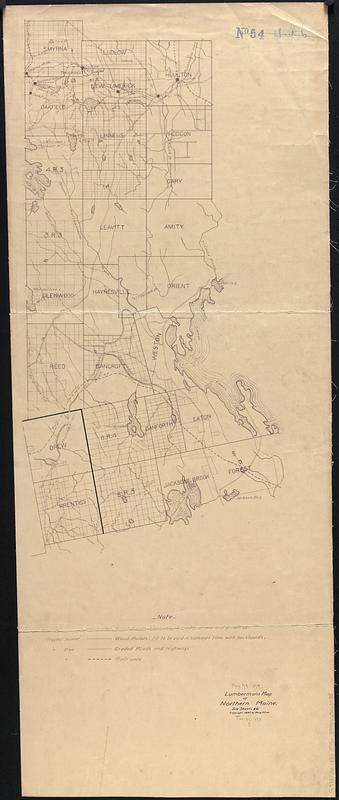 Lumberman's map of northern Maine