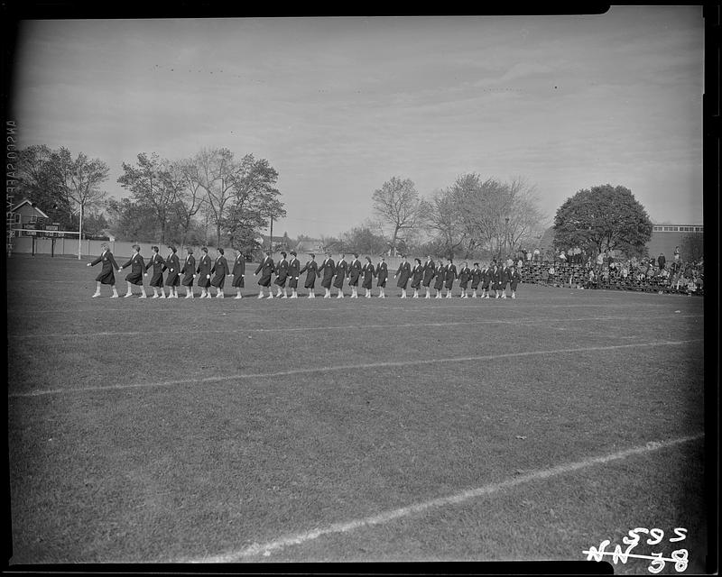 Springfield College Drill Team at homecoming (1960)