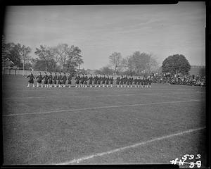 Springfield College Drill Team at homecoming (1960)