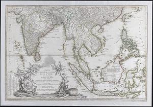 Carte du theatre de la guerre dans l'Inde ou se trouve une partie de la Chine; les isles Sumatra, Java, Borneo, Moluques et Philippines