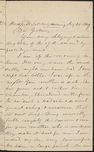 Letter from Zadoc Long to John D. Long, August 20, 1869