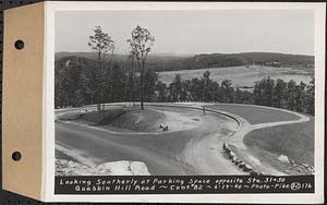 Contract No. 82, Constructing Quabbin Hill Road, Ware, looking southerly at parking space opposite Sta. 31+50, Ware, Mass., Jun. 14, 1940