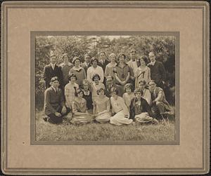 Group portrait of the Sharon High School class of 1924