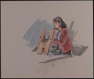 Courtroom scene