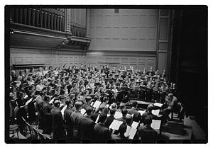 Recording "La Mer" for Victor R.C.A., Dr. K & Boston Symphony Orchestra, also recording mch.