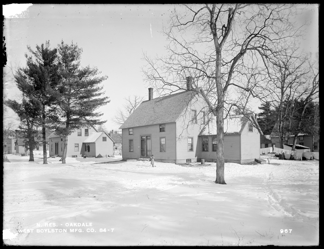 Wachusett Reservoir, West Boylston Manufacturing Company's houses