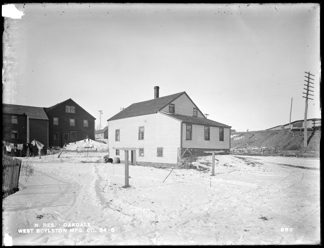 Wachusett Reservoir, West Boylston Manufacturing Company's house, on the south side of Holden