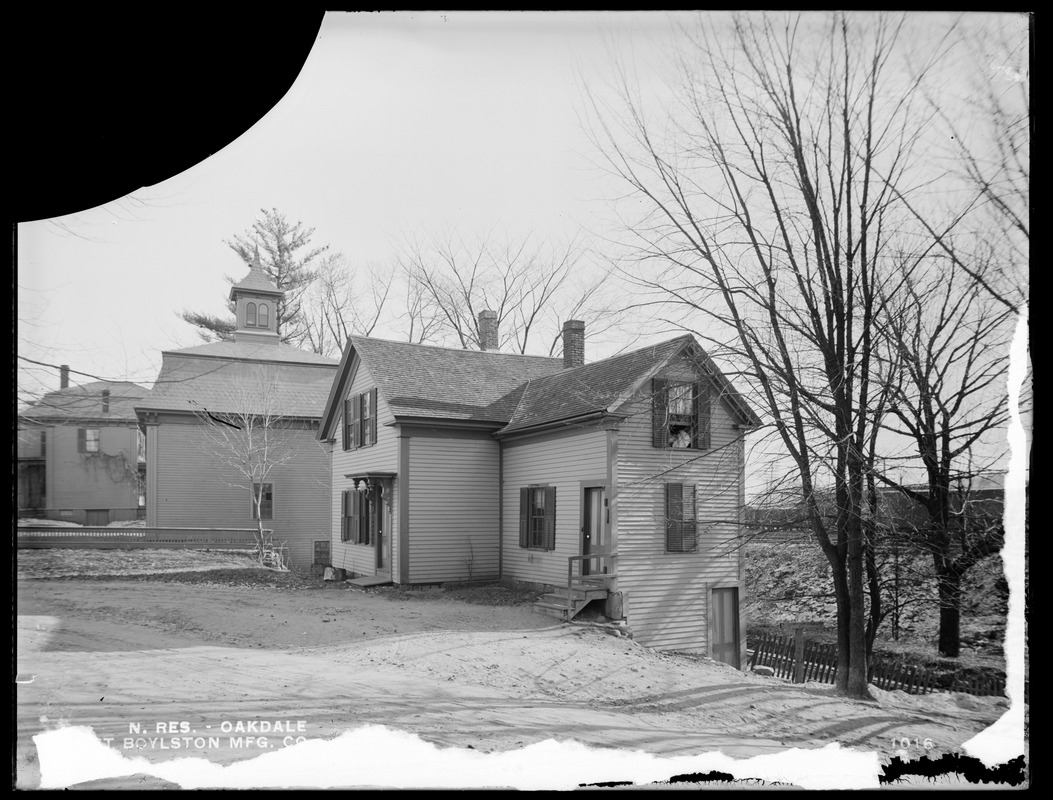 Wachusett Reservoir, West Boylston Manufacturing Company's house, on