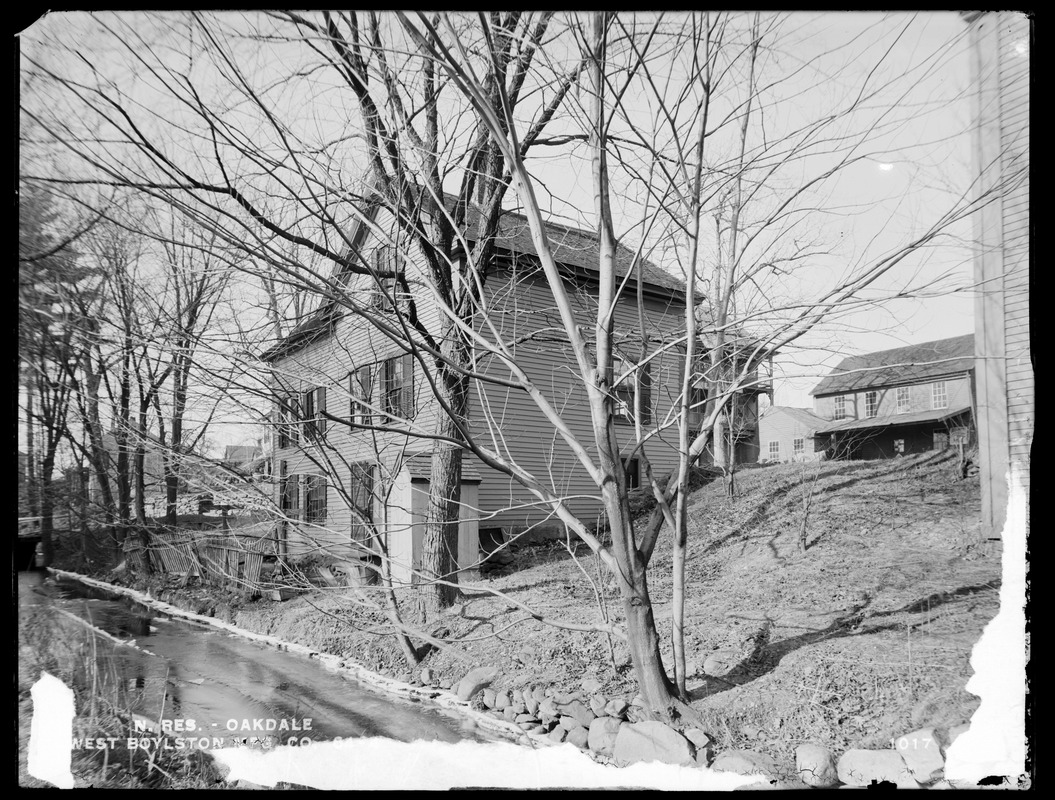 Wachusett Reservoir, West Boylston Manufacturing Company's house, on