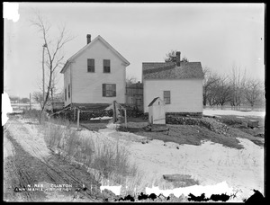 Wachusett Reservoir, Anna Maria Kittredge's house, on the west side of Main Street, corner of private way, from the west in private way, Clinton, Mass., Feb. 11, 1897