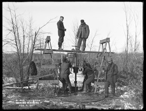 Wachusett Reservoir, boring machine, Clinton, Mass., Feb. 11, 1897