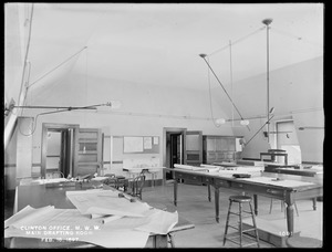 Wachusett Reservoir, Metropolitan Water Works office, main drafting room, Clinton, Mass., Feb. 16, 1897