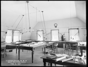 Wachusett Reservoir, Metropolitan Water Works office, main drafting room, Clinton, Mass., Feb. 16, 1897