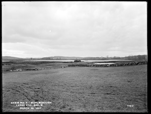 Sudbury Reservoir, Section Q, large fill, from the north, Marlborough, Mass., Mar. 26, 1897