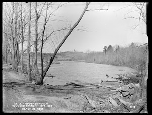 Wachusett Aqueduct, flooded trench, Section 11, station 574, from the southeast, Southborough, Mass., Mar. 29, 1897