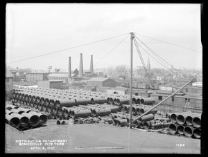 Distribution Department, Somerville Pipe Yard, from the south, Somerville, Mass., Apr. 6, 1897