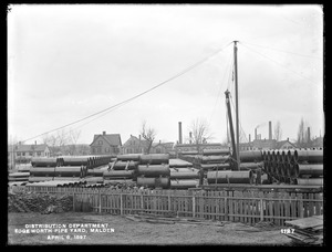 Distribution Department, Edgeworth Pipe Yard, western half, from the south, Malden, Mass., Apr. 6, 1897