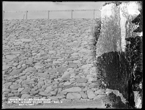 Sudbury Reservoir, Section D, riprap on the southerly side of the Willow Bridge Road, from the south, Southborough, Mass., May 4, 1897