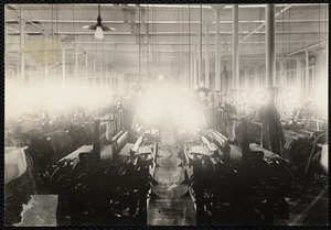Lower Pacific Mills, Lawrence, MA, weaving dept
