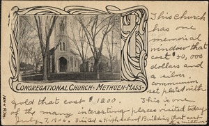 Congregational Church, Methuen, Mass.
