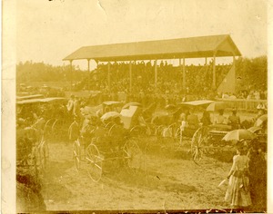 Grandstand at Oxford Agricultural Fair, 1890