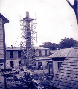 Reconstructing chimney at Taft or 'Old Huguenot Mill', 1902 (2)