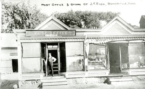 Post Office & Store of J.F. Shea, Bondsville, Mass.