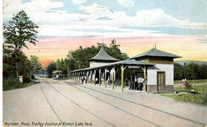 Trolley Station at Forest Lake Park, Palmer, Massachusetts