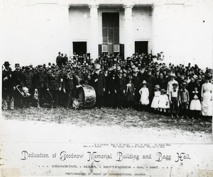 Dedication of the Goodnow Memorial Building and Bagg Hall, 1887