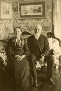 Portrait, Princeton, MA - Beaman Family - Gamaliel S. Beaman & Augusta Keyes Beaman, 1905