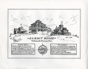 Hotels, Princeton, MA - Summit House, Mount Wachusett, commemorative poster, 1970