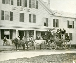 Hotels, Princeton, MA - Wachusett House, stagecoach