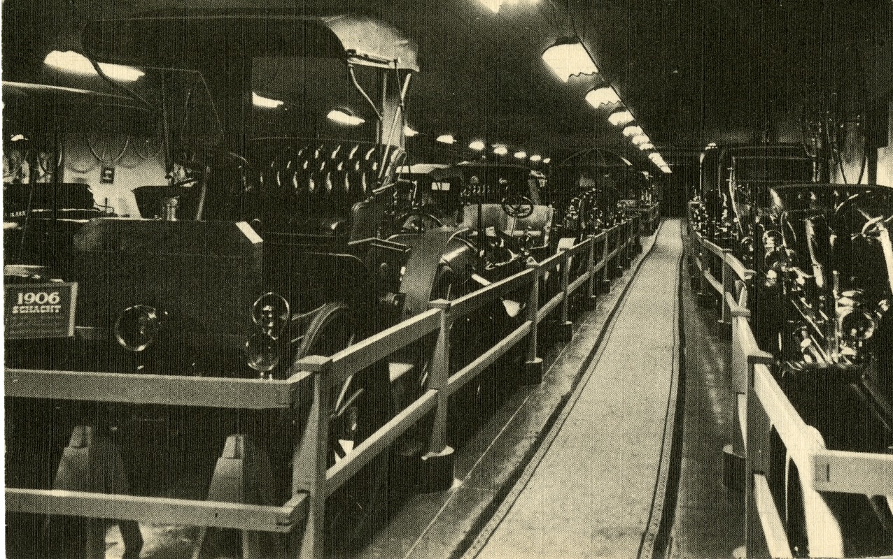 Museum of Antique Autos, Princeton, MA -- interior, c 1950 - Digital