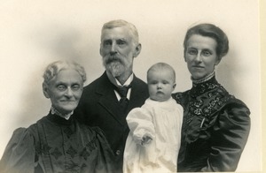 Portrait, Princeton, MA - Beaman & Houghton Family - four generations, 1908