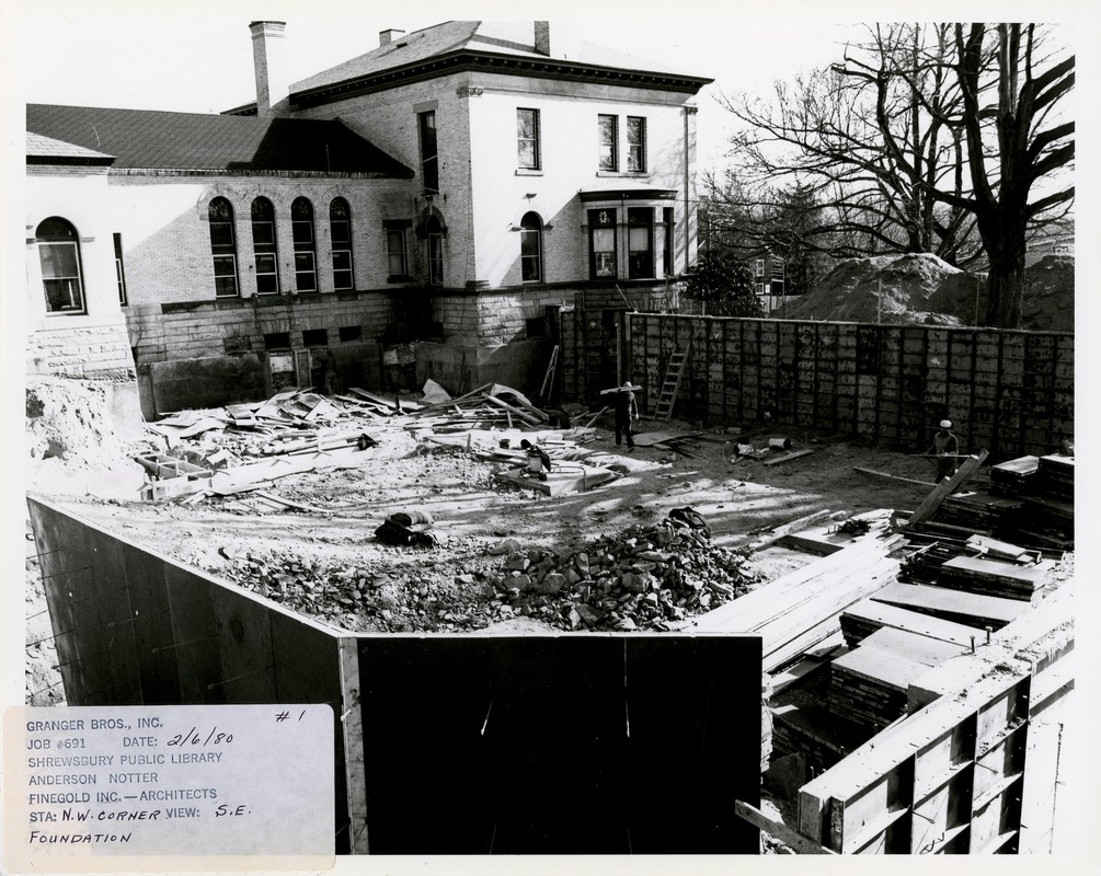 Shrewsbury Public Library Addition 1979-1980